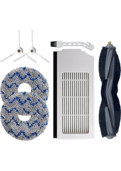 Ecovacs Için T10/T10 Turbo Aksesuarlar Robot Vakum Süpürge Parçaları Ana Yan Fırça Mop Bezi B B (Yurt Dışından)
