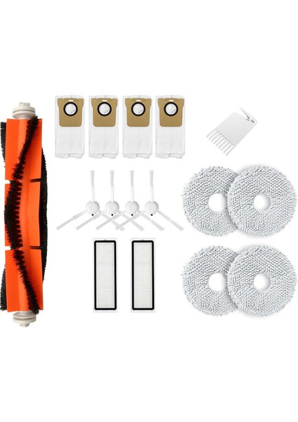 Xiaomi S10+ / S10 Plus Robot Vakum Yedek Yedek Parçalar Ana Yan Fırça Hepa Filtre Mop Rag Bezi (Yurt Dışından)