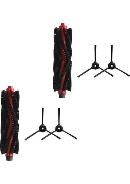 Lefant M501-A/T700/U180/M571 Robot Vakum Süpürge Parçaları Değiştirme Aksesuarları Için 2x Yan ve Ana Fırça (Yurt Dışından)