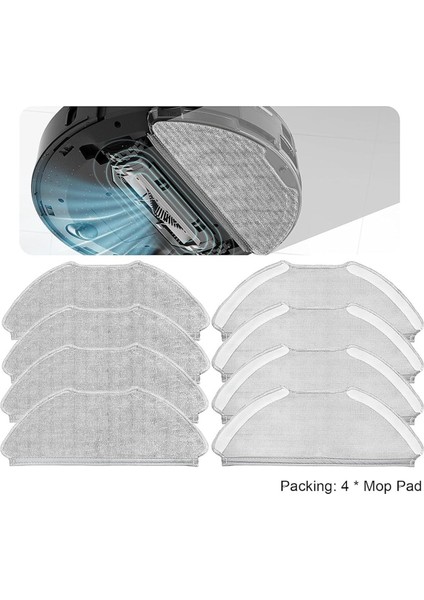 Airrobo T20 Robot Vakum Süpürge Yıkanabilir ve Yeniden Kullanılabilir Yumuşak Mop Pad Aksesuarları Için Paspas Bez Pedleri (Yurt Dışından) indirimleri