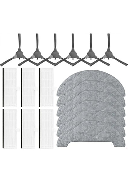 Kuanlitu G1 Yan Fırça Için Hepa Filtre Mop Rag Robot Vakum Süpürge Aksesuar (Yurt Dışından)