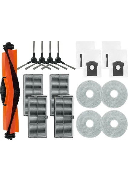 Dreame X30 Pro Için Plus / X30 Pro Ultra Robot Vakumları Temizleyici Silindir Yan Fırça Hepa Filtre Mop Kumaşları Toz Çanta Parçaları (Yurt Dışından)