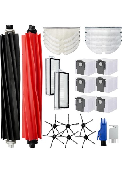 Yeedi Kat 3 Istasyon Robot Vakum Süpürge Ana Yan Fırça Mop Bez Accessorie (Yurt Dışından)