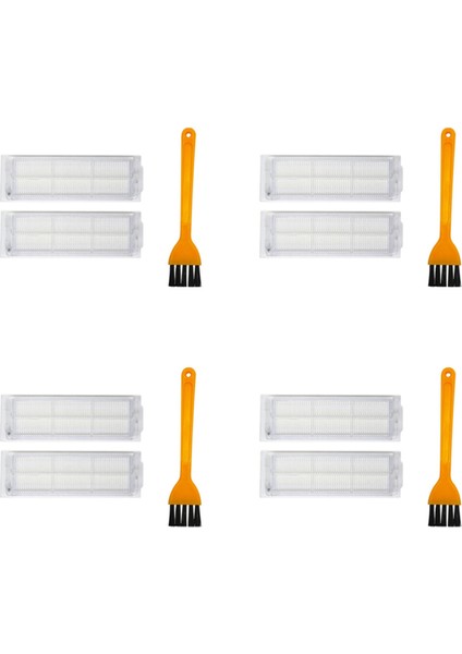 Xiaomi Mı Robot Vakum Mop Pro STYJ02YM Için 4x Hepa Filtresi Viomi V2 Pro V-RVCLM21B Vakum Süpürge Parçaları (Yurt Dışından)