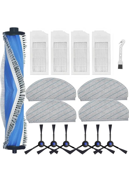 Ecovacs Deebot N20 Plus, N20, N20 Pro Plus Robot Vakum Süpürge Ana Yan Fırçası Hepa Filtre Mop Kumaş Aksesuarları (Yurt Dışından)