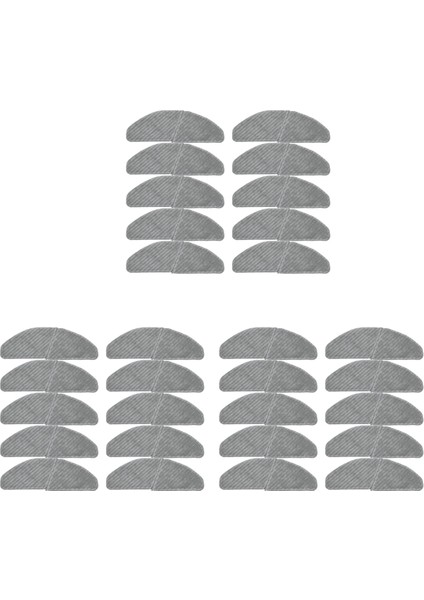 Midea S8+ M7 Pro Robotik Vakum Süpürücü Için 30X Temizlenebilir Mikrofiber Paspas Kumaşları Yedek Parçalar (Yurt Dışından)