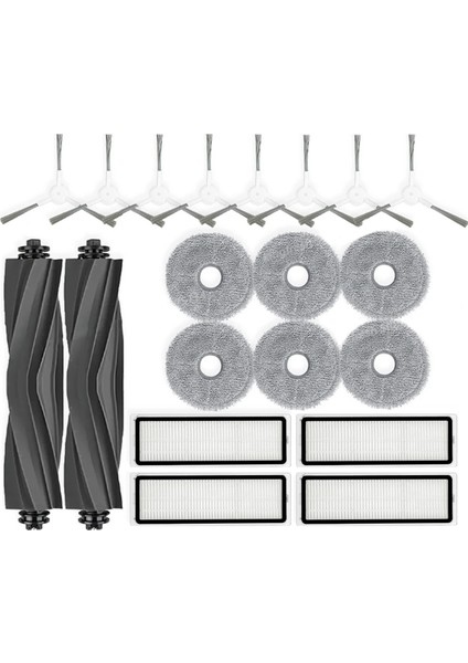 Dreame Bot L10 Prime / L10S Pro Replacemet Parçaları Aksesuarlar Silindir Kauçuk Yan Fırça Hepa Filtre Mop Kumaş (Yurt Dışından)