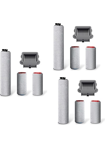 Roborock Dyad Akıllı Kablosuz Islak Kuru Elektrikli Süpürge Için 3x Yedek Fırça Silindir ve Vakum Süpürge Filtresi (Yurt Dışından)