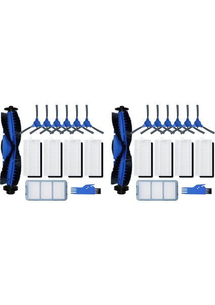 Eufy Robovac 11S, 12, 15T, 15C, 25C, 30, 30C, 35C Ince Halı Robotik Vakum Için 2x Yedek Parça (Yurt Dışından)