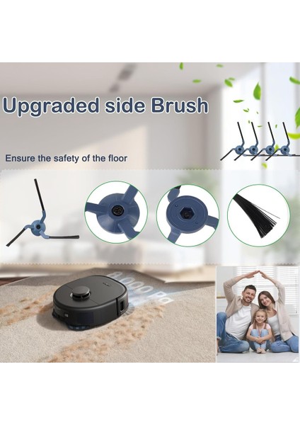 Eufy X10 Pro Omni Serisi Robot Vakumları Yedek Parçalar Ana Yan Fırça Hepa Filtre Mop Bez Aksesuarları Kiti (Yurt Dışından) indirimleri