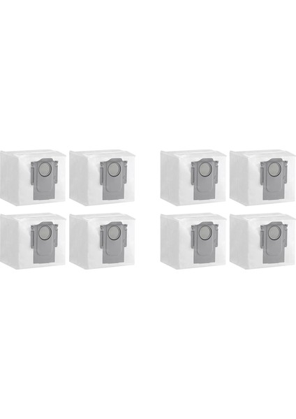 Roborock Q5+ S7 Maxv Ultra Robot Vakum, 3l Büyük Kapasiteli Acuum Torbası Uyumlu (8pcs) Için Toz Torbası (Yurt Dışından)