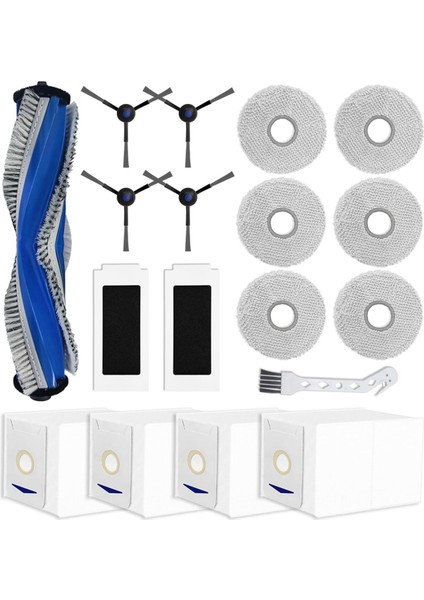Ecovacs Deebot T30 Pro Omni / T30 Omni Ana Yan Fırça Hepa Filtreleri Mop Bez Toz Torbaları Yedek Parçalar (Yurt Dışından)