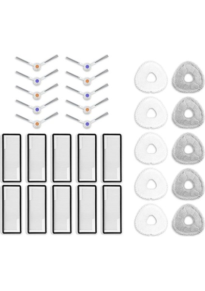 Narwal J4 Robot Için Vakum Temizleyici Yan Fırça Hepa Filtre Mop Pad Yedek Yedek Parçalar Aksesuarları (Yurt Dışından)