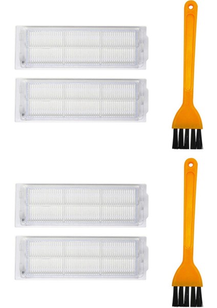 Xiaomi Mı Robot Vakum Mop Pro STYJ02YM Için 2x Hepa Filtresi Viomi V2 Pro V-RVCLM21B Vakum Süpürge Parçaları (Yurt Dışından)