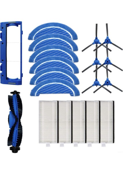 Conga 990 Için Değiştirme Aksesuarları Kiti Vakum Vakum Süpürge, Silindir Fırçası, Yan Fırçalar, Mops, Filtre (Yurt Dışından)