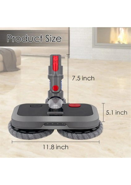 Elektrikli Temizleme Mop Başı Dyson V7 V8 V8 V10 V11V15 Vakum Süpürge Ekleme Islak ve Kuru Fırça Zemin Paspas Kafaları (Yurt Dışından) indirimleri