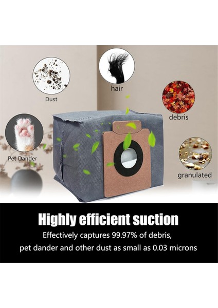 Eufy X8 Pro Ses Robot Vakum Yedek Parçalar Ana Roller Fırça Hepa Filtre Mop Pad Bez Toz Çanta (Yurt Dışından) modelleri