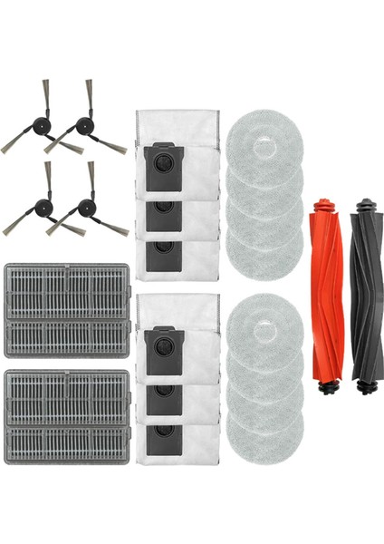 Dreame X40 Pro Ultra Yedek Parçalar Ana Roller Yan Fırça Hepa Filtre Mop Bez Toz Çanta Aksesuarları (Yurt Dışından)
