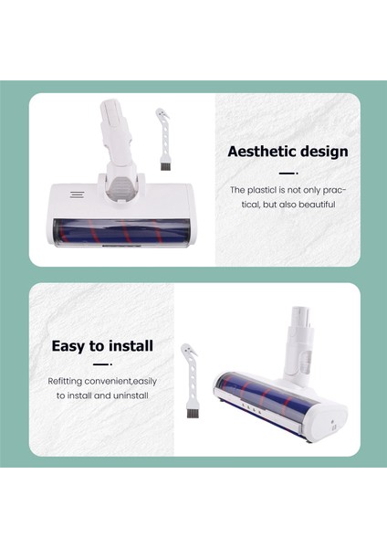 Xiaomi Dreame V8/V9/V9B/V10/V11 Vakum Süpürge Aksesuarları, Dar Pitch 5.8mm Için 2x Elektrik Head Roll Fırçası (Yurt Dışından) modelleri