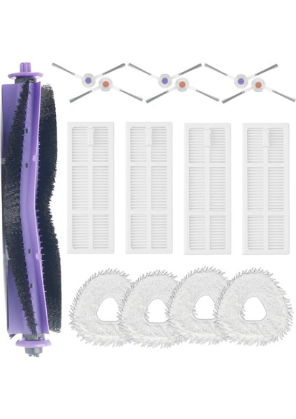 Narwal Freo Robot Için Vakum Temizleyici Yedek Aksesuarlar Kit Ana Yan Fırça Hepa Filtre Mop Pedleri (Yurt Dışından)