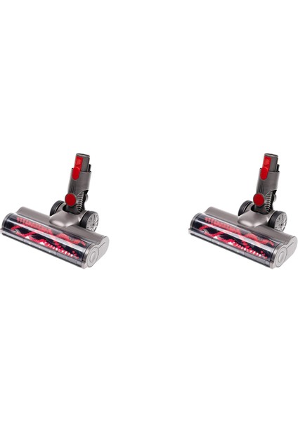 2x Türbin Fırça Başlığı Dyson V7 V7 V8 V10 V11 V15 LED Farlarla Elektrikli Süpürge Zemin Eki (Yurt Dışından)