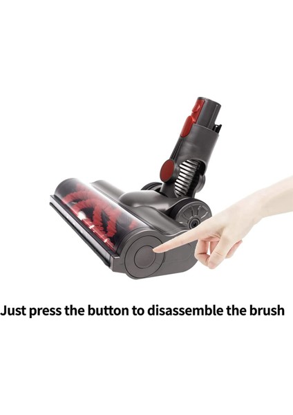 2x Türbin Fırça Başlığı Dyson V7 V7 V8 V10 V11 V15 LED Farlarla Elektrikli Süpürge Zemin Eki (Yurt Dışından) fırsatları