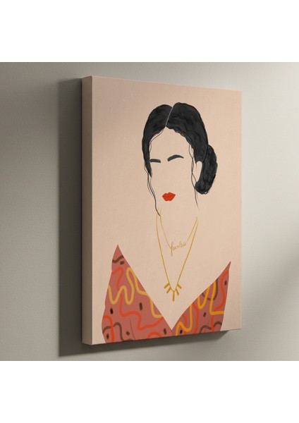 Cesur Kadın Soyut Sanat Tablosu