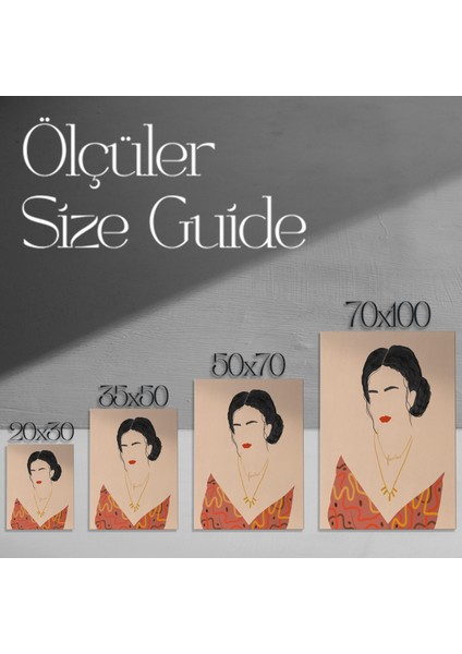 Cesur Kadın Soyut Sanat Tablosu modelleri