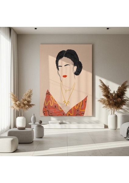 Cesur Kadın Soyut Sanat Tablosu fırsatları