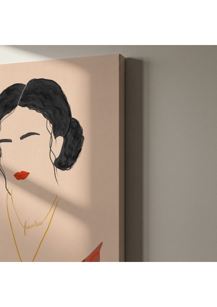 Cesur Kadın Soyut Sanat Tablosu indirimleri