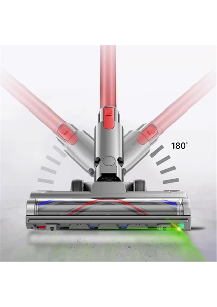 Dyson V7 V8 V8 V10 V11 V15 Vacuma Tıradım V Şekil Kıllı Sulu Fırch Kafa LED Toz Işıkları Switch Kilit Kiti (Yurt Dışından) fiyatları