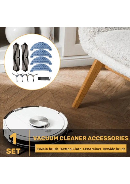 Polaris Için Pvcr 3900 Iq Home Robot Vakum Temizleyici Yedek Aksesuarlar Silindir Ana Yan Fırça Mop Rag Bezi (Yurt Dışından) fırsatları