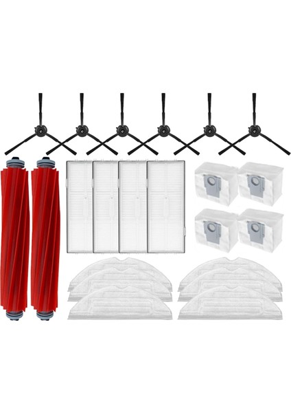 Roborock Için Uygun S7 Max Ultra Q100TSC Parçalar Ana Roller Yan Fırça Hepa Filtre Mop Pad Bez Toz Çantası Aksesuarları (Yurt Dışından)