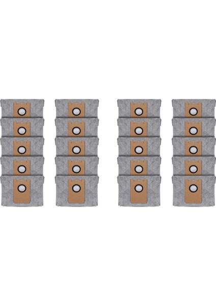 Eufy Robovac L35 Hibrid LR30 Hibrid LR20 Oto Boş Sapma Istasyonu Için 20 Pcs Toz Torbaları, Aktif Karbon Kumaşı ile (Yurt Dışından)