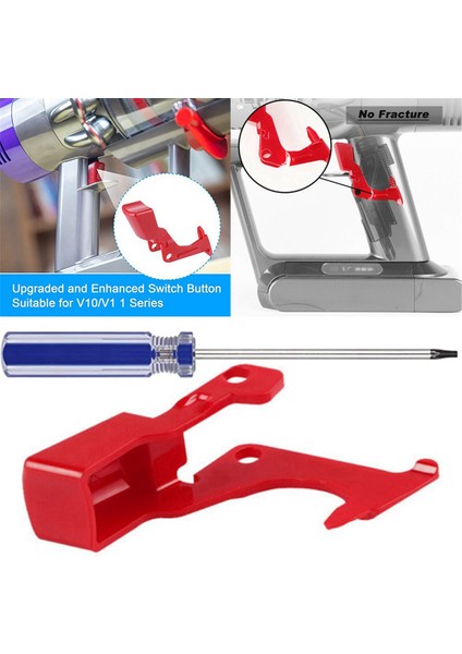 Dyson V10 V11 Için Yükseltilen 10X Tetik Anahtarı Düğmesi Tornavidalı Tutma Tetikleyicisi (Yurt Dışından) modelleri