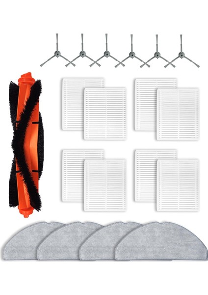 Robot Vakum Yedek Parçaları Lubuelu L20 Robot Vakum Rulo Fırça Posta Pad Filtre Kiti (Yurt Dışından)