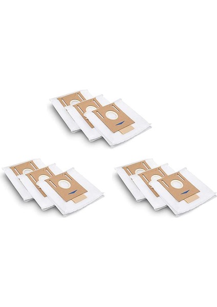 Ecovacs Deebot 2.5l Auto-Boş Istasyon Için 9x Tek Kullanımlık Toz Çantası, T8 Aıvı ve T8 ile Çalışır (Yurt Dışından)