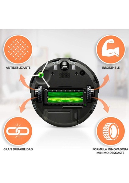 8pcs Irobot Roomba Wheels Serisi 500, 600, 700, 800 ve 900 Kayma, Büyük Yapışma ve Kolay Montaj Için Lastik Derisi. (Yurt Dışından) fiyatları