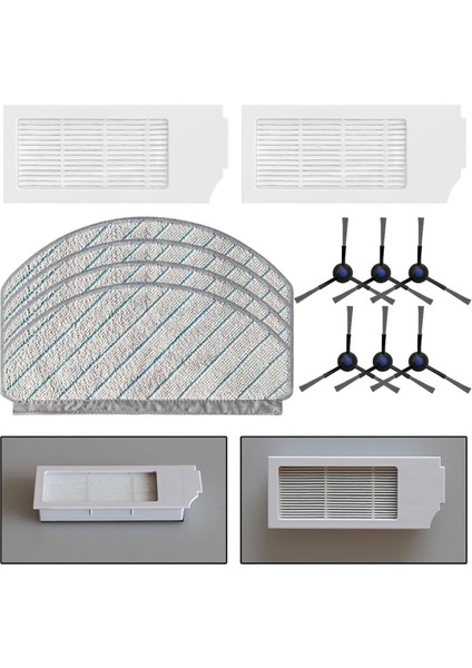 Ecovacs Deebot N20/N20 PLUS/N20 Pro Plus Vakum Süpürgeleri Için Yedek Parça Kiti - Yan Fırçalar, Hepa Filtreleri, Mendil (Yurt Dışından) fırsatları