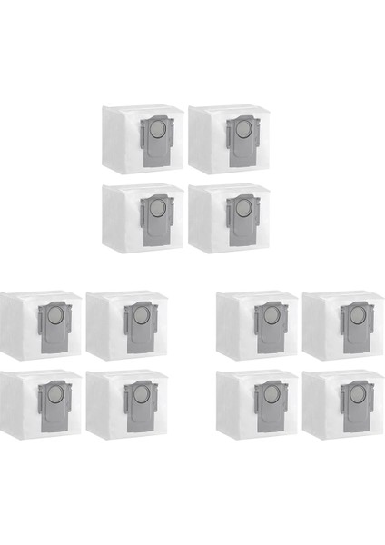 Roborock Q5+ S7 Maxv Ultra Robot Vakum, 3l Büyük Kapasiteli Acuum Torbası Uyumlu (12 Pcs) (Yurt Dışından)