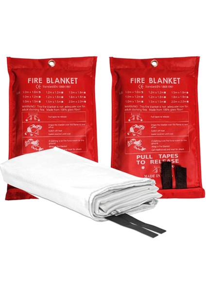 2 Adet Acil Yangın Battaniyesi, Yangın Battaniyesi, Mutfak, Izgara, Şömine Için Yangın Söndürme Battaniyesi (47 Inç x 47INCH) (Yurt Dışından) indirimleri