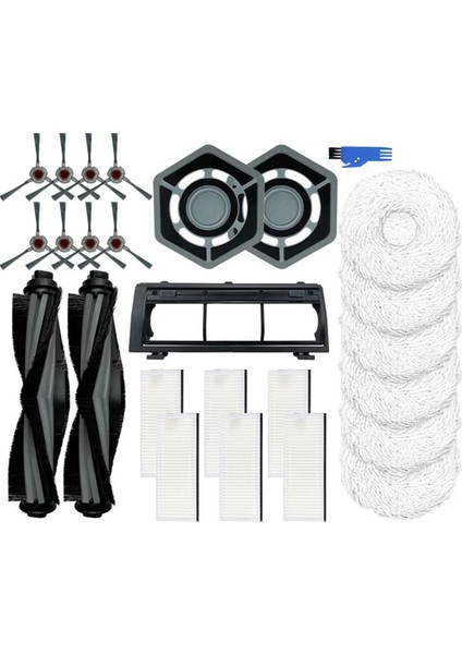 Ecovacs Deebot N9+/n9+Plus Robot Vakum Temizleyici Aksesuarları Yedek Ana Yan Fırça Kapağı Hepa Filtre Mop Kumaşları Ped (Yurt Dışından) fiyatları