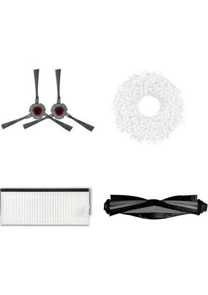 Ecovacs Deebot N9+/n9+Plus Robot Vakum Temizleyici Aksesuarları Yedek Ana Yan Fırça Kapağı Hepa Filtre Mop Kumaşları Ped (Yurt Dışından) modelleri