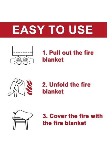 4 Adet Acil Yangın Battaniyesi, Yangın Battaniyesi, Mutfak, Izgara, Şömine Için Yangın Söndürme Battaniyesi (78.7 Inç x 78.7inch) (Yurt Dışından) fiyatları