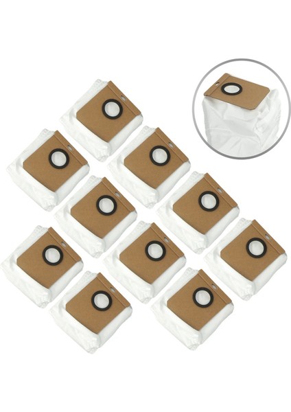 Midea S5 Plus / Cecotec Conga 2299 Ultra Home X-Treme Genesis Aksesuarları Ana Yan Fırça Paspas Toz Torbası Filtresi (Yurt Dışından)