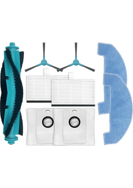 Cecotec Conga Için 2499 Ultra Ev Titanyum Gelişmiş / Atvel Smartgyro R80 Ana Yan Fırça Mop Filtre Toz Çantası (Yurt Dışından)