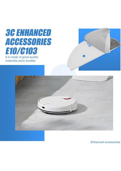 Xiaomi Mijia Için Süpürme ve Moping Robot 3c Geliştirilmiş Sürüm Aksesuarları E10/C103 Mop Tutucu (Yurt Dışından) fırsatları
