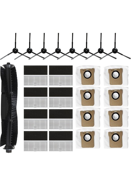 Ultenik T10 Pro Ana Yan Fırçası Hepa Filtre Toz Çantası Aksesuarları Yedek Yedek Parçalar Için Uyumludur (Yurt Dışından)