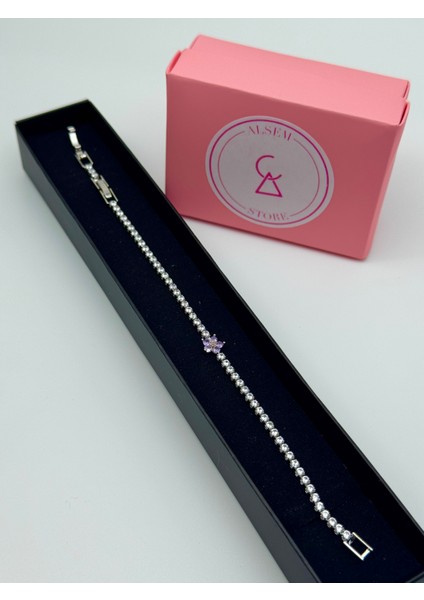 925 Ayar Gümüş Lotus Su Yolu Bileklik , Pembe ve Mor Lotus Su Yolu Bileklik , Çiçekli Bileklik fiyatları