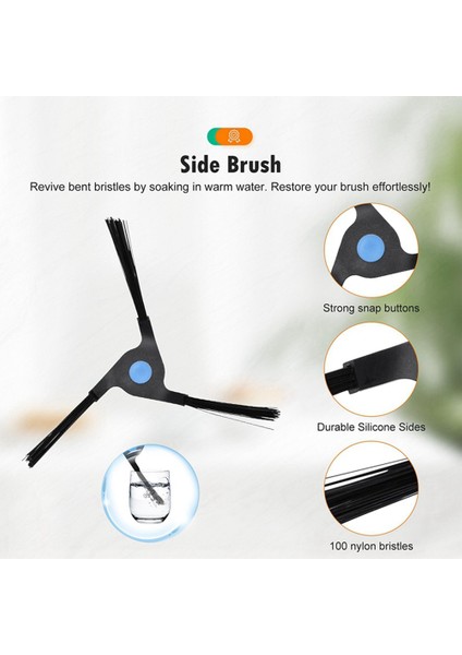 Ecovacs X2/x2 Pro Robot Vakum Temizleyici Aksesuarları Robot Vakum Temizleyici Aksesuarları Robot Elektrikli Süpürge Parçaları (Yurt Dışından) indirimleri